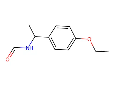 N-[1-(4-ethoxyphenyl)ethyl]formamide structure