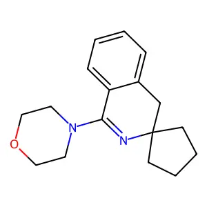 4-spiro[4H-isoquinoline-3,1'-cyclopentane]-1-ylmorpholine structure