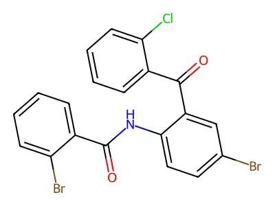2-bromo-N-[4-bromo-2-(2-chlorobenzoyl)phenyl]benzamide structure