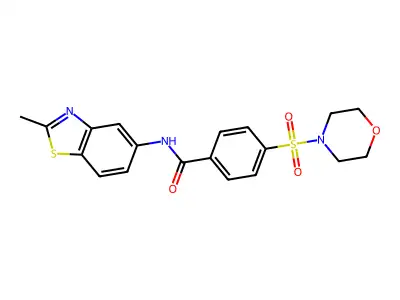 N-(2-methylbenzo[d]thiazol-5-yl)-4-(morpholinosulfonyl)benzamide structure