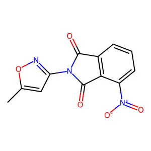 2-(5-Methyl-1,2-oxazol-3-yl)-4-nitroisoindole-1,3-dione structure