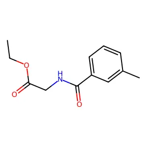 Ethyl 2-[(3-methylbenzoyl)amino]acetate structure