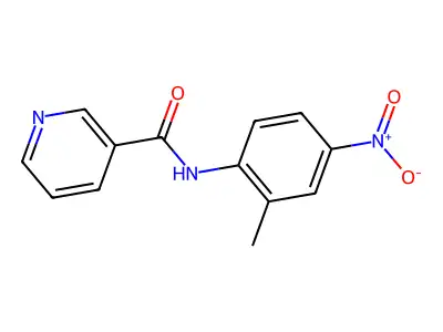 N-(2-methyl-4-nitrophenyl)pyridine-3-carboxamide structure