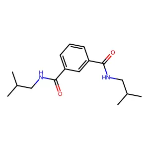 1-N,3-N-bis(2-methylpropyl)benzene-1,3-dicarboxamide structure