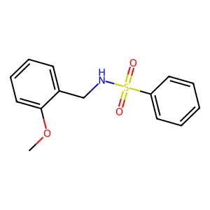 N-[(2-甲氧基苯基)甲基]苯磺酰胺 structure