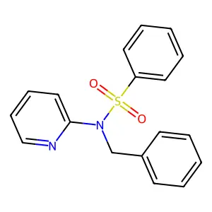 Benzyl(phenylsulfonyl)-2-pyridylamine structure