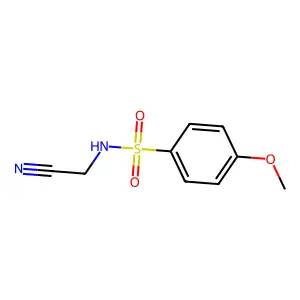 N-(cyanomethyl)-4-methoxybenzenesulfonamide structure