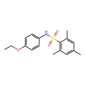 N-(4-ethoxyphenyl)-2,4,6-trimethylbenzenesulfonamide structure
