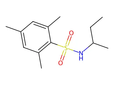 N-(sec-butyl)-2,4,6-trimethylbenzenesulfonamide structure