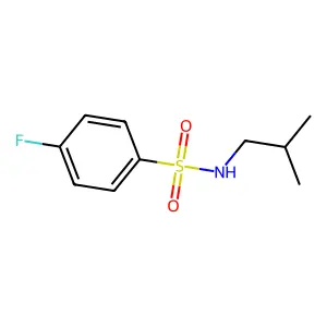 4-fluoro-N-(2-methylpropyl)benzenesulfonamide structure