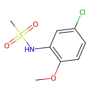 N-(5-氯-2-甲氧基苯基)甲磺酰胺 structure
