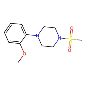 1-Methanesulfonyl-4-(2-methoxyphenyl)piperazine structure
