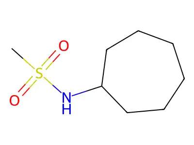 N-Cycloheptylmethanesulfonamide structure