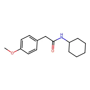 N-环己基-2-(4-甲氧基苯基)乙酰胺 structure