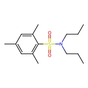 2,4,6-trimethyl-N,N-dipropylbenzenesulfonamide structure