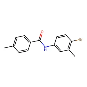 N-(4-bromo-3-methylphenyl)-4-methylbenzamide structure