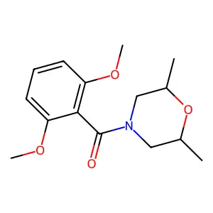 4-(2,6-Dimethoxybenzoyl)-2,6-dimethylmorpholine structure