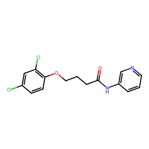 4-(2,4-dichlorophenoxy)-N-(3-pyridinyl)butanamide structure
