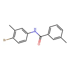 N-(4-bromo-3-methylphenyl)-3-methylbenzamide structure