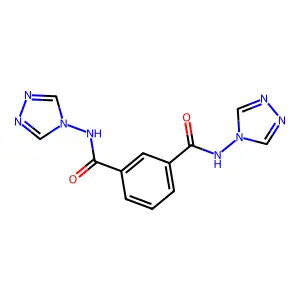 1-N,3-N-bis(1,2,4-triazol-4-yl)benzene-1,3-dicarboxamide structure