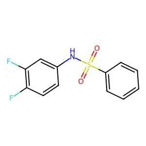 N-(3,4-difluorophenyl)benzenesulfonamide structure