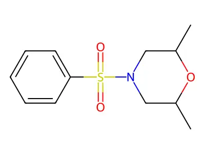 2,6-Dimethyl-4-(phenylsulfonyl)morpholine structure