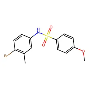 N-(4-bromo-3-methylphenyl)-4-methoxybenzenesulfonamide structure