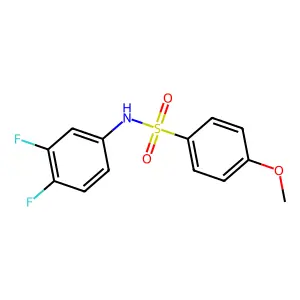 N-(3,4-difluorophenyl)-4-methoxybenzenesulfonamide structure