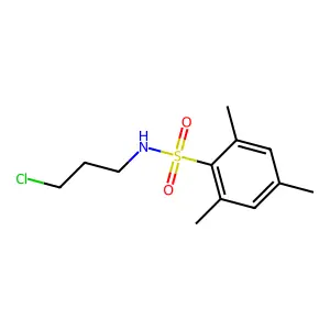 N-(3-chloropropyl)-2,4,6-trimethylbenzenesulfonamide structure