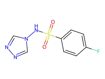 4-fluoro-N-(4H-1,2,4-triazol-4-yl)benzenesulfonamide structure