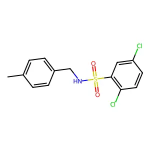 2,5-dichloro-N-(4-methylbenzyl)benzenesulfonamide structure