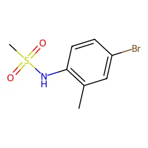 N-(4-bromo-2-methylphenyl)methanesulfonamide structure