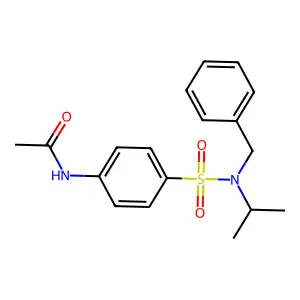N-(4-(((1-Methylethyl)(phenylmethyl)amino)sulfonyl)phenyl)acetamide structure