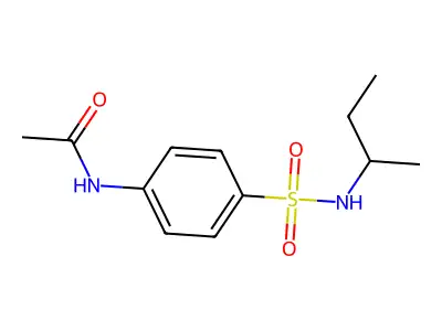 N-[4-(butan-2-ylsulfamoyl)phenyl]acetamide structure
