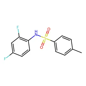 N-(4-{[(2,4-difluorophenyl)amino]sulfonyl}phenyl)acetamide structure