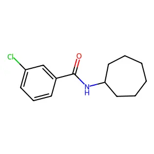 3-chloro-N-cycloheptylbenzamide structure