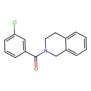 (3-chlorophenyl)(3,4-dihydroisoquinolin-2(1H)-yl)methanone structure