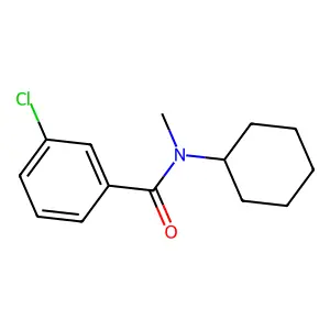 3-chloro-N-cyclohexyl-N-methylbenzamide structure
