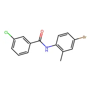 N-(4-bromo-2-methylphenyl)-3-chlorobenzamide structure