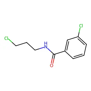 3-chloro-N-(3-chloropropyl)benzamide structure