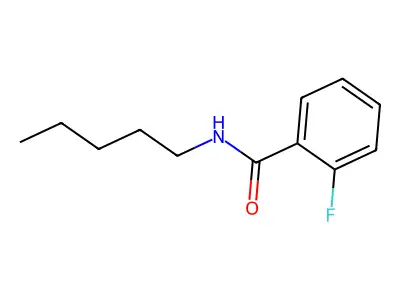 2-fluoro-N-pentylbenzamide structure