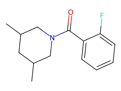 1-(2-Fluorobenzoyl)-3,5-dimethylpiperidine structure