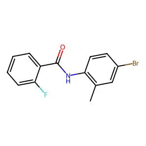 N-(4-bromo-2-methylphenyl)-2-fluorobenzamide structure