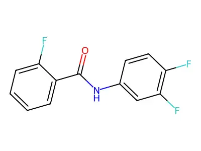 N-(3,4-二氟苯基)-2-氟苯甲酰胺 structure