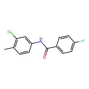 N-(3-chloro-4-methylphenyl)-4-fluorobenzamide structure