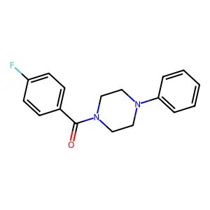 (4-Fluorophenyl)(4-phenyl-1-piperazinyl)methanone structure