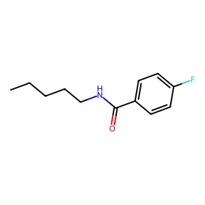 4-fluoro-N-pentylbenzamide structure