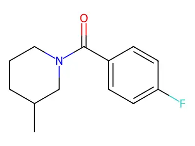 4-Fluorophenyl 3-methylpiperidyl ketone structure