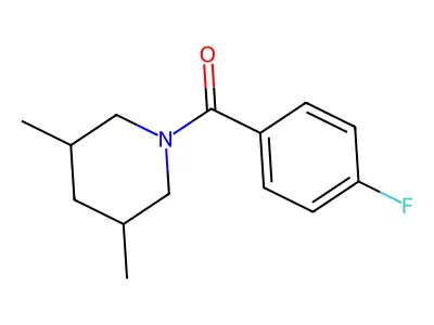 (3,5-Dimethylpiperidin-1-yl)(4-fluorophenyl)methanone structure