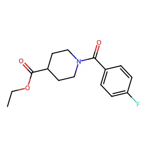 Ethyl 1-(4-fluorobenzoyl)piperidine-4-carboxylate structure